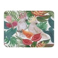 thumbnail image 1 of SIDONKU Palm Watercolor Painting White Cockatoo Birds and Tropical Flowers Doormat Floor Rug Bath Mat 23.6x15.7 inch, 1 of 1