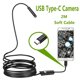 thumbnail image 1 of Newest 7.0mm USB Type-C endoscope camera Android PC 2m flexible snake inspection camera borescope camera with 6LEDs adjustable 2m, 1 of 5