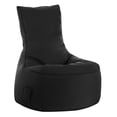 thumbnail image 1 of Gouchee Home Swing Brava Black Bean Bag Chair – Water-Repellent Fabric with Polystyrene Bead Filling, Suitable for Adults and Teens, Lightweight & Portable Seating for Bedroom, Dorm or Living Room, 1 of 7