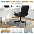 thumbnail image 5 of 55"x35"Office Chair Mat,For Carpet & Hardwood Floor, Computer Desk Chair Mat, Light grey, 5 of 5
