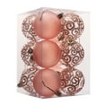 thumbnail image 1 of CNKOO 12Pcs 6cm Christmas Decoration Ball Printed Surface Matte Hand Painted Transparent Texture Xmas Tree Hanging Ball for Christmas, 1 of 8