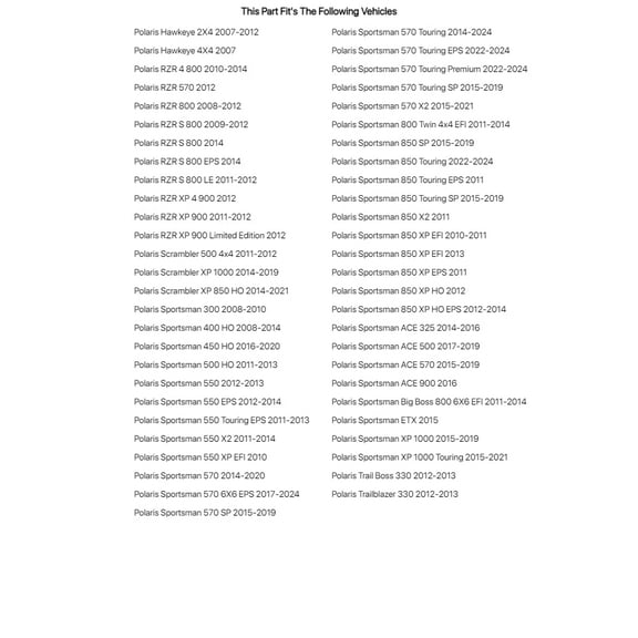 TUSK UHMW HD Bushing 4-Pack for Polaris Sportsman XP 1000 2015-2019