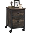 thumbnail image 3 of Pemberly Row 2Drawers Vertical Black Wood Filing Cabinet Easy Assembly, 3 of 14
