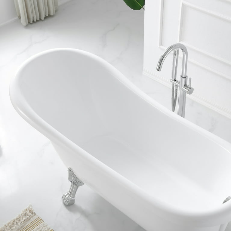 NOVA Oriental: Acrylic Bath Tub: (170x70)cm +Grips+Legs, White - T&C