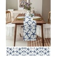 thumbnail image 6 of Navy Blue Starfish Coastal Burlap Cotton Table Runner 13x48 Inches Long, Nautical Summer Beach Sea Farmhouse Table Runners, Outdoor Dining Tablecloths Decor for Baby Shower/Party/Wedding, 6 of 6