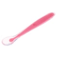 thumbnail image 1 of Cucharas Medir Calor Alimentación para Bebés Zulema Suave Silicona Curvada Rosado, 1 of 8
