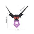 thumbnail image 4 of Halloween Pet Collar Costume Accessory, Skull Ghost Pumpkin Spider Bat Design Neck Bib Bandana for Small Medium Dogs Cats, Cute Holiday Dress Up Decor for Trick Or Treat Party Pet Photo Prop, 4 of 6