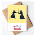 thumbnail image 1 of Colorful Reality Kendo Fistfight Japan Happy Birthday Greeting Cards Envelopes Blank, 1 of 3