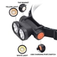 thumbnail image 3 of LED Headlight 2 Lighting Modes Adjustable Head Night Fishing LED Lamp IP55 Waterproof Head-mounted Flashlight for Outdoor Cycling Fishing, 3 of 9