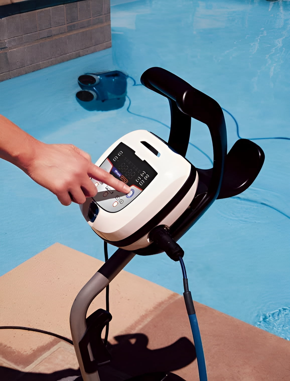 Polaris F9550 Sport Robotic Inground Swimming Pool Cleaner with Remote & Caddy