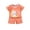 C-Orange, variant on Zwiiyzr 6M-8Y Toddler Baby Girl Boy Summer Clothes Casual Short Sleeve Tops Round Neck Printed Tops Shorts Sets Light Blue