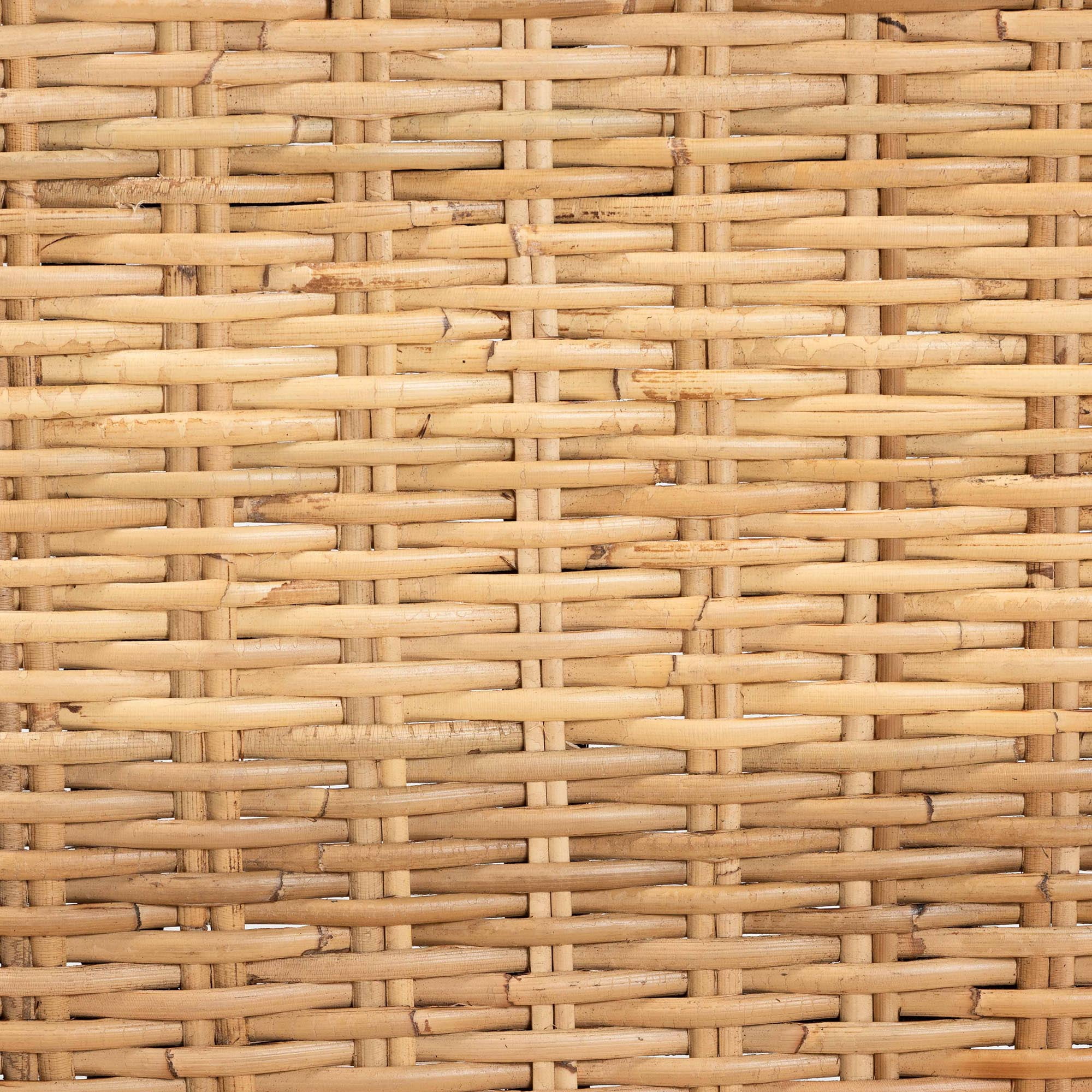 bali & pari Dermot Rattan and Mango Wood BOHO Dining Chairs, Set of 2, Natural Brown