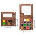 thumbnail image 3 of Portable Travel Wooden Handmade Paint Palette Oil Painting Tray Box, 3 of 8