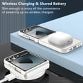 thumbnail image 5 of for Samsung Galaxy Z Flip 6 Case Magnetic,Z Flip 6 Case [Compatible with MagSafe] Transparent Slim Shockproof Hard PC Protective Rugged Phone Case Cover for Z Flip 6 5G(White), 5 of 8