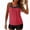 Red #069, variant on Womens Bathing Suits Two Piece Tank Tops Boyshorts Swimsuits High Waist Tummy Control Gradient Tankini Swimwear, L