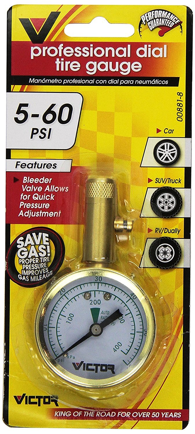 Electrical Bell Automotive 22508866M Monkey Grip Dial Tire Gauge