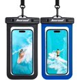 thumbnail image 1 of Funda impermeable para teléfono Hiearcool, bolsa seca universal, paquete de 2, 1 of 7