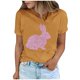 thumbnail image 2 of Tops de Cuello Alto para las Mujeres Amante Impreso Camiseta Cuello Redondo Manga Corta, Poliéster Spandex, 2 of 7