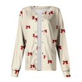 thumbnail image 3 of LHVUOA Valentines Day Womens Warm Up Scrubs Jacket Funny Love Heart Printed Working Jacket Nurse Uniforms Workwear Tops with Pockets, 3 of 4