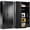 Black, variant on CJF Freestanding Metal Kitchen Pantry Storage Cabinet, Lockable, 71" Tall, 2 Doors, 4 Adjustable Shelves, Black