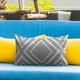 thumbnail image 6 of witspace Black Boho Geometric Arrows Outdoor Lumbar Pillow Covers 12x20 Inch Waterproof, Summer Outdoor Decorative Pillows, Porch Decoration Pillows for Patio Furniture and Apartment, 6 of 6