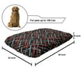 thumbnail image 2 of Abstract Pet Bed, Contemporary Style Color Bars with Watercolor Paintbrush Effects on Black Backdrop, Resistant Pad for Dogs and Cats Cushion with Removable Cover, 24" x 39", Multicolor, by Ambesonne, 2 of 4