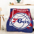 thumbnail image 2 of The Northwest Group  Philadelphia 76ers 46" x 60" Dimensional Micro Raschel Plush Throw Blanket, 2 of 2