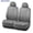 Gray, variant on Skechers Seat Covers Contour Foam Cozy Fit, Diamond Quilted Seat Covers, Leather Car Seat Covers, Universal Fit, Airbag Compatible for Cars, SUVs and Trucks,Black Front Seats