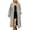 Faux Fur Jacket+Gray, variant on Womens Full Length Faux Fur Coat Wrap Collar Open Front Coats Trnedy Winter Warm Jackets with Side Pockets 2XL