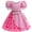 Pink, variant on KAWELL Pink Costume for Girls Halloween Kids Princess Rise Red Pink Heart Dress with Wig Clothes Outfit