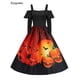 thumbnail image 2 of Vestido de Halloween de manga larga vintage para mujer, elegante vestido de tirantes finos de los años 50 y 60 para fiesta de noche y graduación, 2 of 5