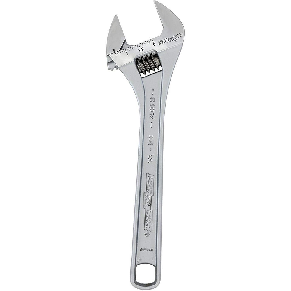 Channellock 810W Adjustable Wrench Chrome, 10Inch