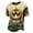 Army Green, variant on Broave Halloween Shirts for Men, Glowing Eyes Skull Pumpkin Crewneck Short Sleeve T-Shirt, Vintage Halloween Graphic Tee for Daily Wear & Party