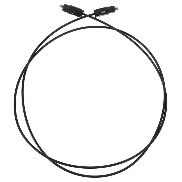 FELTECHELECTR 6 Set Fiber Optic Audio Cable for Home Use Optical Signal Transfer Black Copper