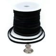 thumbnail image 3 of The Bead Chest 3.0mm Black Flat Suede Leather Cord (75ft), 3 of 4