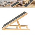 thumbnail image 1 of Solid Wooden Pet Ramp, Height Adjustable, NonSlip Carpet, Safe Access for Pets, 1 of 5
