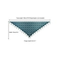 thumbnail image 3 of CHales y envolturas INSPIRE CHIC para vestidos de noche, bufandas triangulares de malla de encaje con flecos para fiestas formales de boda 70.9"x27.6" Verde Oscuro, 3 of 5