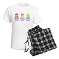 thumbnail image 4 of CafePress - 3 Matryoshka Women's Light Pajamas - Women's Short Sleeve Print T-Shirt and Pants Light Cotton Pajama Set, 4 of 7