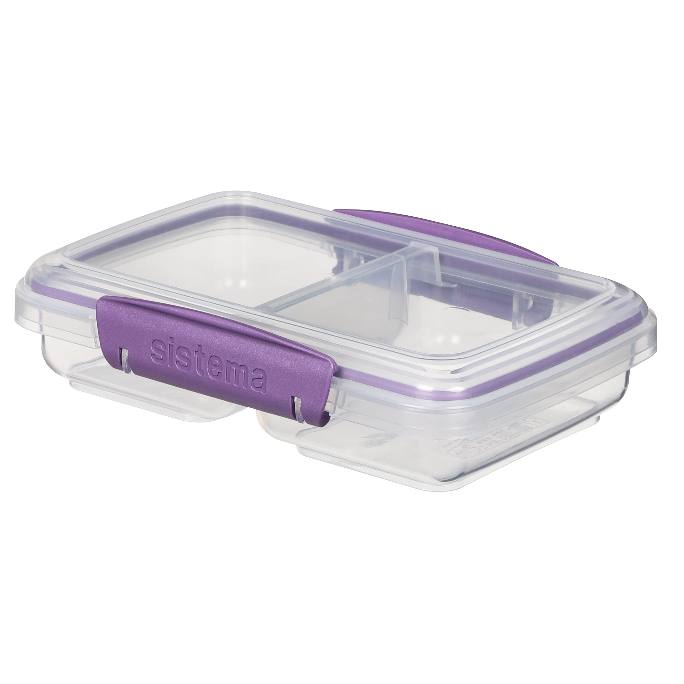 Sistema To Go Small Split Food Snack Container, 350 mL, Colour May Vary, 1 Pack, BPA-Free