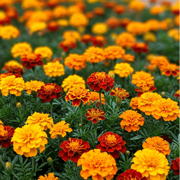 300 Seeds Petite French Marigold Mix Seeds for Planting, Compact Multi-Color Blooms Seeds, Easy to Grow Groundcover for Garden