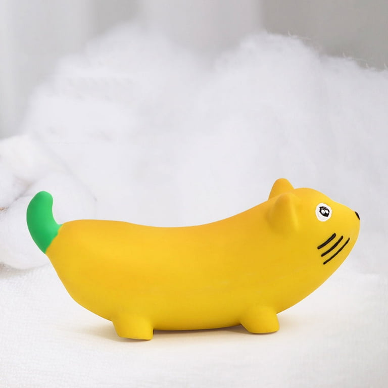 Small Dog Squeaky Toys Chewing Talking Durable Interactive Banana