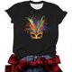thumbnail image 5 of Xuyuer Happy Mardi Gras Shirt Womens Mardi Gras Day Heart Tshirt Tuesday Carnival Tee New Orleans Party Short Sleeve Nola Carnival Party T-Shirt Fat Tuesday Tee Tops Casual Tops, 5 of 6