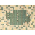thumbnail image 1 of Ahgly Company Indoor Rectangle Contemporary Khaki Green Abstract Area Rugs, 5' x 8', 1 of 6