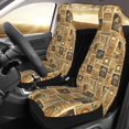 thumbnail image 2 of Sikiie coffee Stamps Car Seat Protector 2 Pack Car Seat Cushion Mat, Car Seat Covers for SUV, Truck, Van, 2 of 7