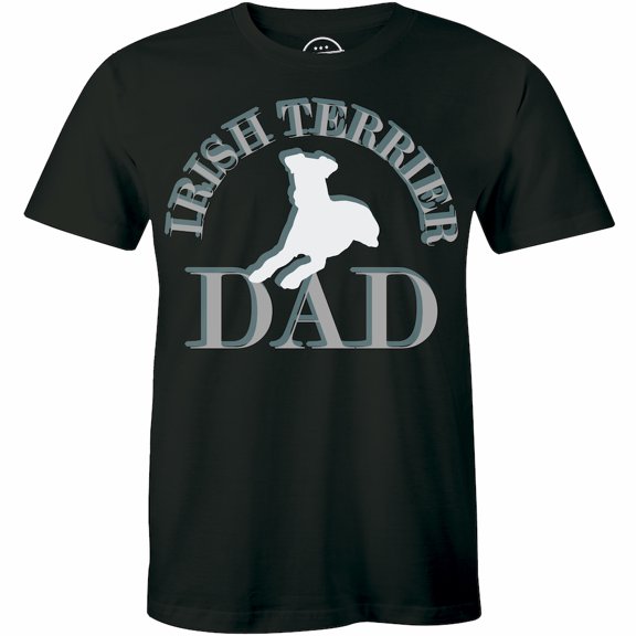 Irish Terrier Dad Short Sleeve Men's Best Friend Men Dog Daddy Pet Owner T-Shirt