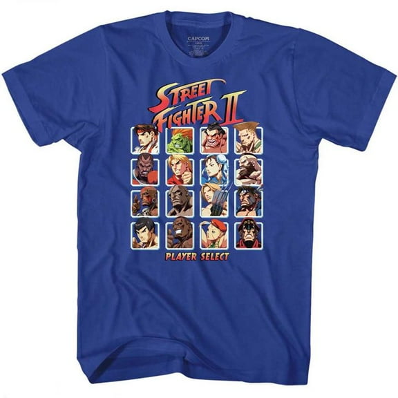 Street Fighter Super Turbo Hd Select Royal Adult T-Shirt 4Xl