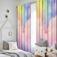 thumbnail image 5 of Blackout Kids Curtains,Pastel Rainbow Clouds Childrens Insulated Curtains Set Of 2,Bedroom Essentials,Toddler Room Decor 52"x84", 5 of 5