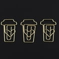 thumbnail image 4 of AMLESO 12pcs Gold Plated Cup Shaped Paper Clips Funny Stationery Bookmark Marking, 4 of 8