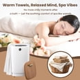 thumbnail image 3 of Towel Warmer for Bathroom, 22L Hot Towel Warmer Buckets Fits Up to Three 70"X80" Oversized Bathrobe, Spa Towel Warmers with 4 Timers & Auto Shut Off - Bathrobe, Blanket, Toalla, Yellow, 3 of 11