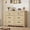 Wood color-Ying, variant on MemoryField 6-Drawer Dresser, 47" Wide Drawer Dresser with Storage, Wooden Closet Storage Chest for Living Room, Bedroom, Entryway-White
